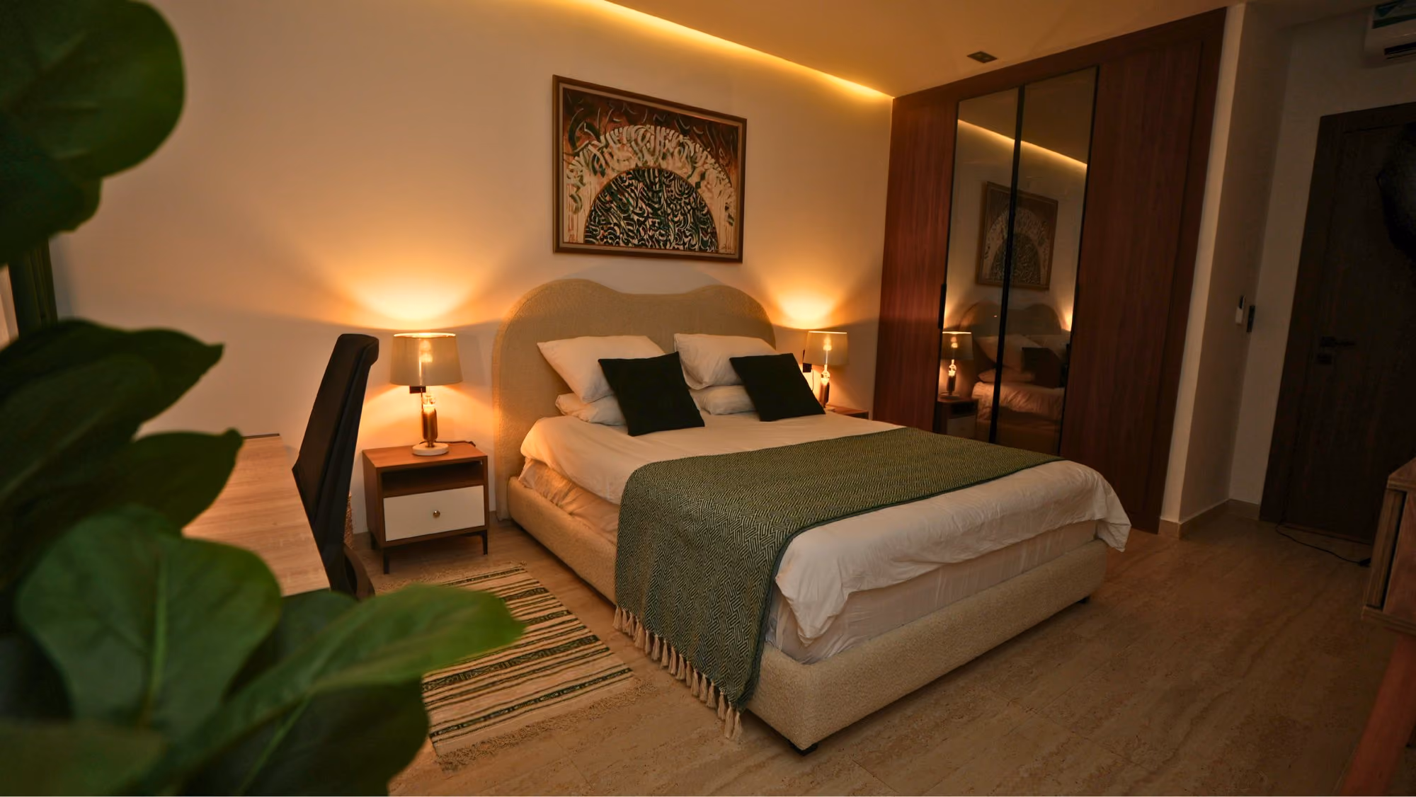 Bedroom at night